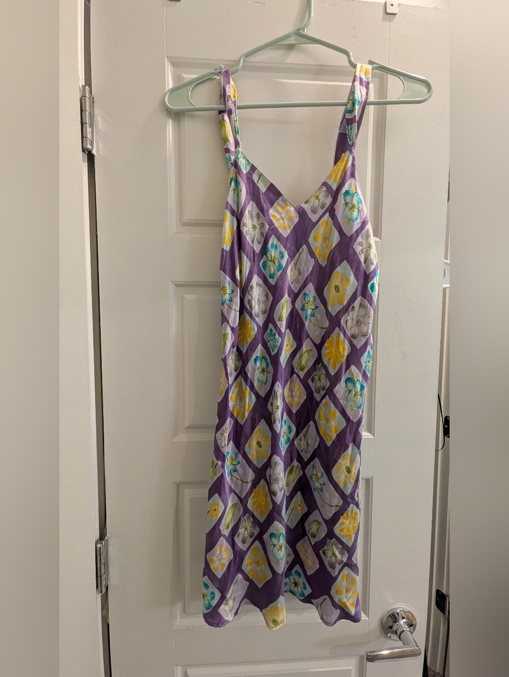 Vintage Y2K Silk Floral Slip/Nightgown